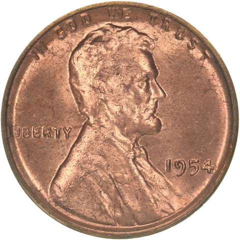 1954 (P) Lincoln Wheat Cent BU Penny US Coin Cover