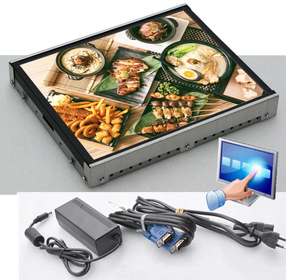 19" 48cm TFT WANDMONITOR OPENFRAME MONITOR ELO TOUCHSCREEN FÜR SPIELAUTOMAT #11 - Bild 1 von 1