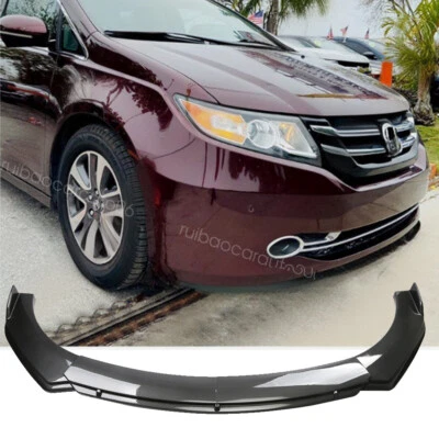 For 2011-2017 Honda Odyssey Carbon Fiber Style Front Bumper Body Kit Spoiler Lip Foto 1 de 4