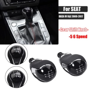 5/6 Manual Car Gear Shift Knob For SEAT IBIZA IV (6j) 2009 2010 2011 2012-2017 - Picture 1 of 25