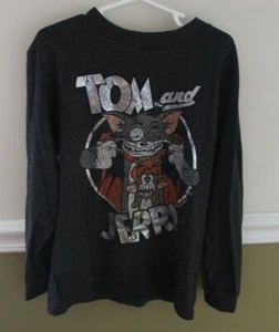 Old Navy 6 7 Small Boys Shirt Long Sleeve Tom & Jerry Halloween PLAY - Picture 1 of 1