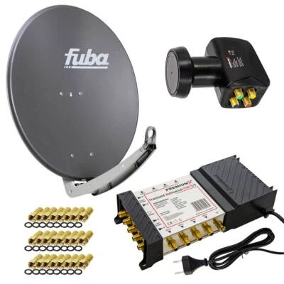 SAT Anlage 8 Teilnehmer Fuba DAA 780 A Satellitenschüssel 5-8 Multiswitch LNB 4K - Bild 1 von 4