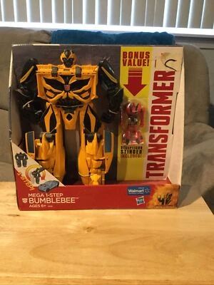 Mega 1-Step Bumblebee Transformer Walmart Exclusive With Bonus Stinger NIB - Image 1 of 4