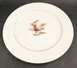 Kyoto "Pine Cone" 8 Zoll Salatteller 8045 Goldrand ::: Mengenrabatte - Bild 1 von 5