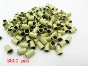 1000/3000pcs Micro Copper Tube Beads Link Rings 6x3x3.4mm for Hair Extension - Picture 1 of 7