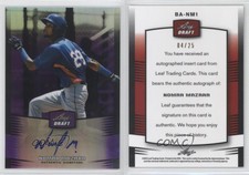2012 Leaf Metal Draft Purple /25 Nomar Mazara #BA-NM1 Auto