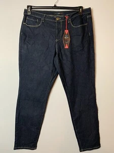 Red Blue Denim Women’s Skinny Denim Blue Jean Pants Stretch Size 18 - Picture 1 of 7