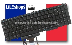 Original französische Tastatur Dell Latitude 15 5000 - E5550/5550 E5570 mit Hintergrundbeleuchtung - Bild 1 von 1