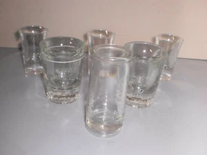 6 Glass Shot Glasses Three sizes Excellent Condition 9719 - Picture 1 of 4