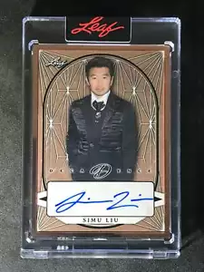 2023 Leaf Decadence Pop Century Auto Bronze Simu Liu 07/10 - Picture 1 of 2