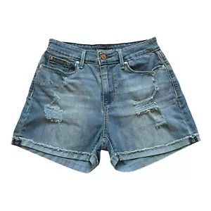 Signature by Levi Strauss hoch geschnittene Jeansshorts Damengröße 6/28 Stretch 3,5"-Einsätze - Bild 1 von 11