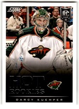 2013-14 Score Darcy Kuemper Rookie #601 Minnesota Wild