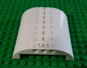 Lego Part 54095 Slope Curved 8x8x2 Double White - Picture 1 of 6