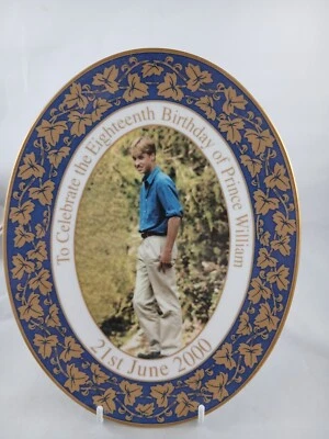 Royal Worcester Prince William 18th Birthday Plate Limited Edition 2000 British - Image 1 of 4