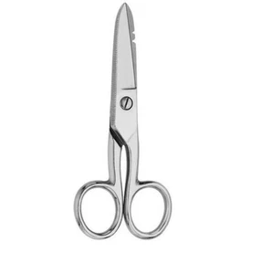 Electrician Scissors for Cutting & Stripping Wires Electrical Repair Tool 5.25" - Picture 1 of 12