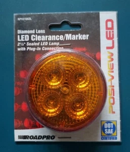 ROADPRO  RP1010ADL  2.5 LED DIAMOND LENS LIGHT 2-PIN  Round SEALED FREE SHIPPING - Picture 1 of 3