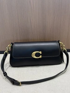 COACH Jet Shoulder Bag Black CAM16 Outlet NEW - Picture 1 of 9