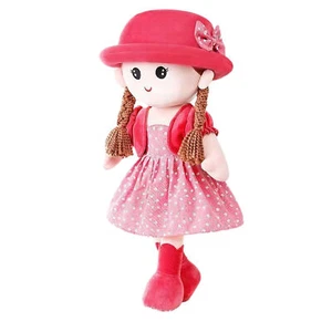 Handmade Rag Doll Soft Baby Rag Doll Pink Girl - Picture 1 of 5
