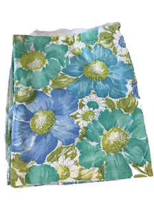 Vintage Sears Flower Power Hippie Boho Double Full Flat Percal Sheet 81x104 1960 - Picture 1 of 8