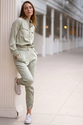 XCVI Quinn Chaqueta Bomber Abrigo Olmo Pigmento Nuevo con Etiquetas Talla M Foto 1 de 4