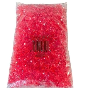 Starflake Christmas Red Plastic NWT Beads 18MM 500 Pieces Jewelry Making Supply - Picture 1 of 5