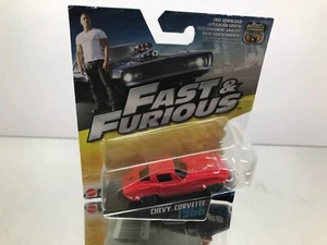 MATTEL FAST & FURIOUS F8 30/32 CHEVY CORVETTE 1966 -1:55- GOOD IN BLISTER - 381 - Imagen 1 de 5
