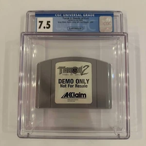 Turok 2 Nintendo 64 N64 NFR Not For Resale Demo Cartridge CGC 7.5 Graded - Picture 1 of 2