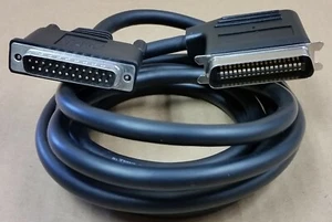 NEU Vintage Basic Kabel schwarz geschirmt 90 Grad parallel Druckerkabel - Bild 1 von 6