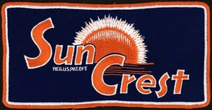 Vintage uniform patch SUN CREST soda pop old sun logo large size n-mint Rare - Picture 1 of 3