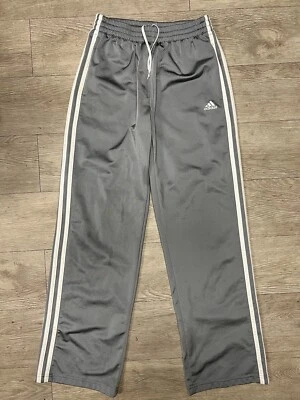 Adidas Trackpants Joggers Kids Youth Size Large Grey 3 Stripes Trefoil Logo - Image 1 of 4