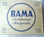Rama Margarine Schachtel 60er Jahre 35 x 28 x 13 cm