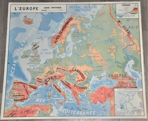 Antique School Education Poster School Collection Europe - Africa - Picture 1 of 7