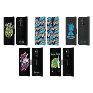 OFFICIAL RICK AND MORTY SEASON 5 GRAPHICS LEATHER BOOK CASE FOR NOKIA PHONES - Picture 1 of 11