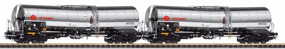 PIKO 58253 Set 2 Tank Car Ep VI Optional Axle Exchange for Märklin Free 1:87 - Image 1 of 1