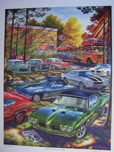 1970 PONTIAC GTO ART 1955 1956 1957 CHEVROLET BEL AIR A67 CORVETTE Z28 NOSTALGIA - Picture 1 of 8