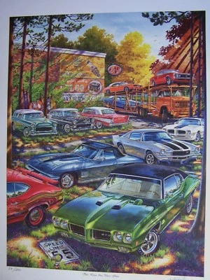 1970 PONTIAC GTO ART 1955 1956 1957 CHEVROLET BEL AIR A67 CORVETTE Z28 NOSTALGIA - Image 1 of 4