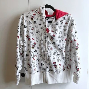 Disney Store Minnie Mouse Sweatshirt Zipper Jacket Hoodie Women's Small - Picture 1 of 6