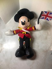 Disney World Parks Mickey Mouse Palace Royal Guard 10”Plush UK British Flag