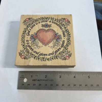 Sellos Happen - El amor de Dios es un círculo - Sello de goma Foto 1 de 4