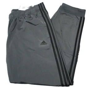 Adidas Tricot Track Jogger Gray/Black XXL Tapered Sweat Pants Mens Sz 2XL - Picture 1 of 8
