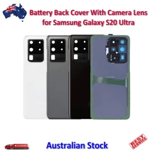 Battery Back Cover for Samsung Galaxy S20 Ultra With Camera Lens and Adhesive - Picture 1 of 5