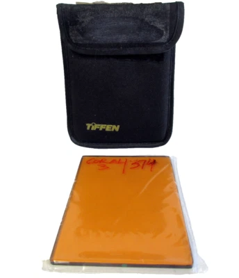 Tiffen 4x5.65" Coral 3 Solid Color Glass Filter MFR #45650CO3 - Image 1 of 4