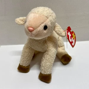 Ty Beanie Baby Ewey Lamb Retired Plush Rare 1998/1999 Tag Errors Vintage Great - Picture 1 of 11