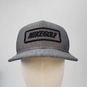 Nike Golf Snapback Baseball Hat Cap Gray Black - Picture 1 of 10