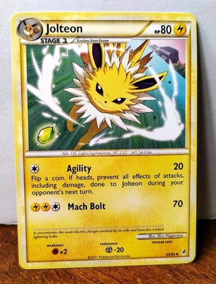 POKEMON JOLTEON 45/95 UNCOMMON CALL OF LEGENDS LP - Image 1 of 4