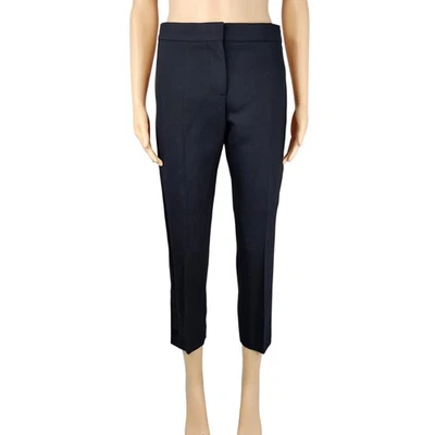 Женские черные шерстяные шелковые укороченные брюки Alexander McQueen размер 42 - Изображение 1 из 4