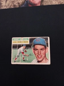 1956 TOPPS BASEBALL #249 - JOHNNY KLIPPSTEIN CINCINNATI REDLEGS - Poor - Picture 1 of 2