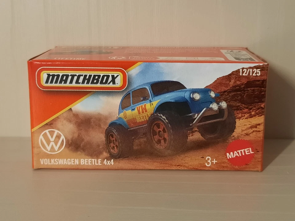 Matchbox 2025 Mattel Volkswagen Beetle 4x4 12/125 Box Modellino 1/64 - Immagine 1 di 1