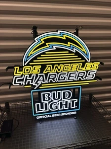Los Angeles Chargers NFL Bud Light LED Neon Bier Schild Bar Schild - Bild 1 von 11