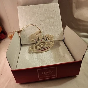 Vintage Rare Lenox 1992 Baby's First Christmas Rocking Horse Ornament - Picture 1 of 6
